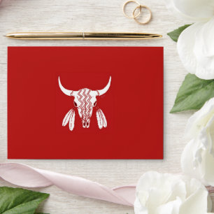 Red Ghost Dance Buffalo red std envelopes centre
