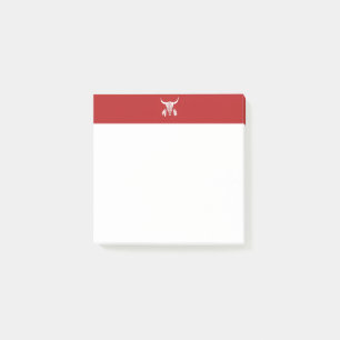 Red Ghost Dance Buffalo red white note pads
