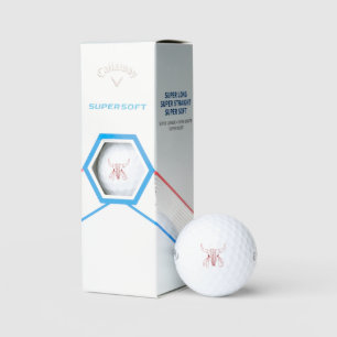 Red Ghost Dance Buffalo Supersoft golf balls 3 pk