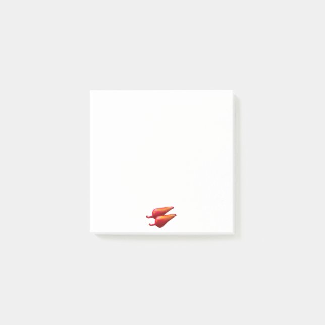 Red Ghost Dance Buffalo white note pads (Front)