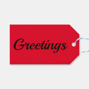 Red Gift Tags