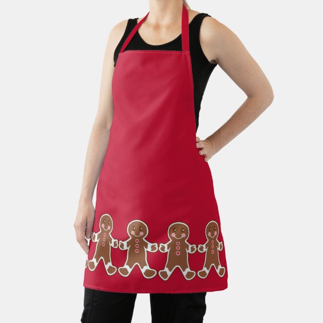 Red Gingerbread Apron  (Insitu)