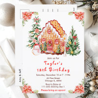 Red Gingerbread House Birthday Party
