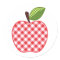 Red Gingham Apple