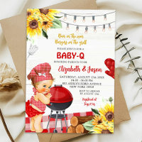 Red Gingham Backyard Baby-Q Girl Baby Shower
