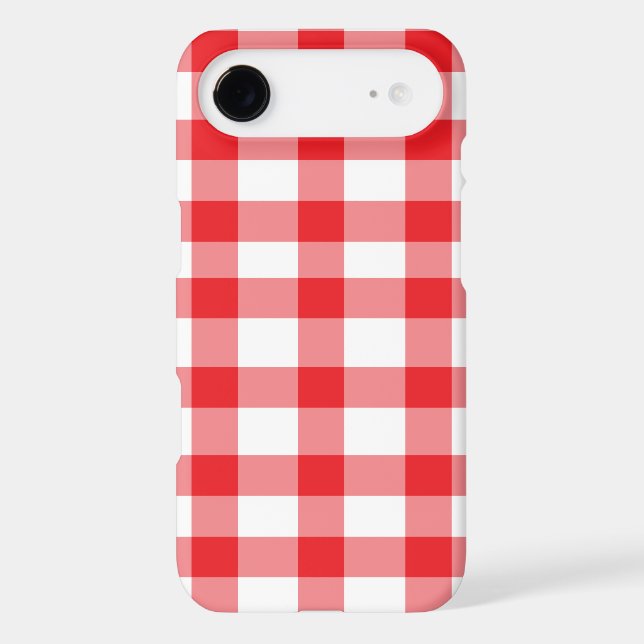 Red Gingham Case-Mate iPhone Case (Back)