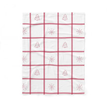 Red Gingham Christmas Pattern 