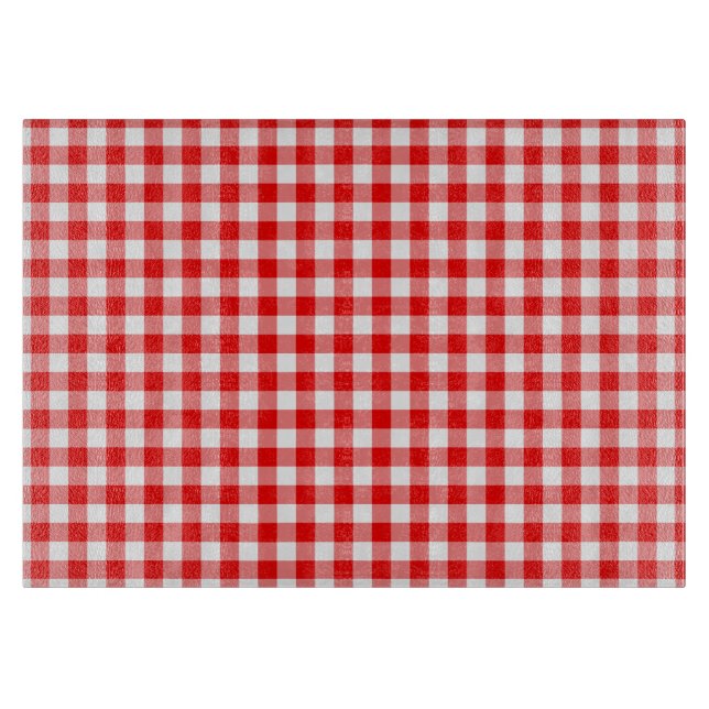 Red Gingham Cutting Board (Front)