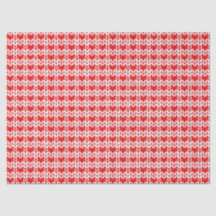 RED GINGHAM KNIT Tissue Paper