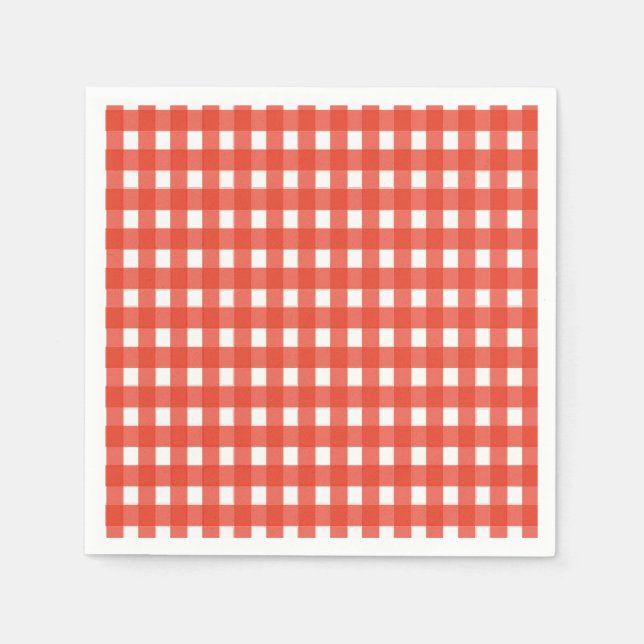 Red Gingham Napkins (Front)