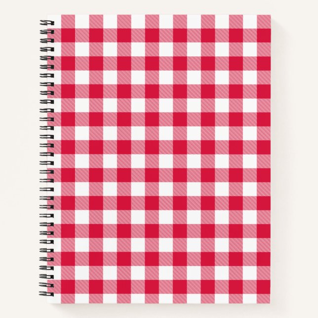 Red Gingham Notebook (Front)