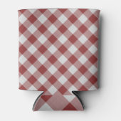 red gingham pattern can cooler (Front)