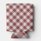red gingham pattern can cooler (Back)