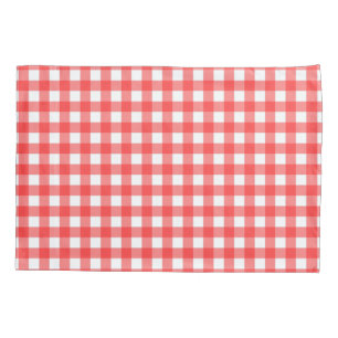 Red Gingham Pillowcase