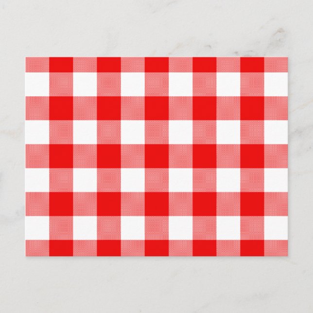 Red Gingham Postcard (Front)