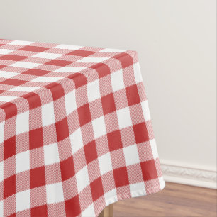 Red Gingham Tablecloth – BBQ Cookout Picnic Birthd