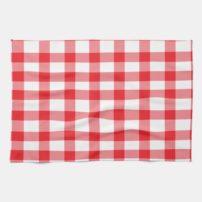 Red Gingham Tea Towel (Horizontal)