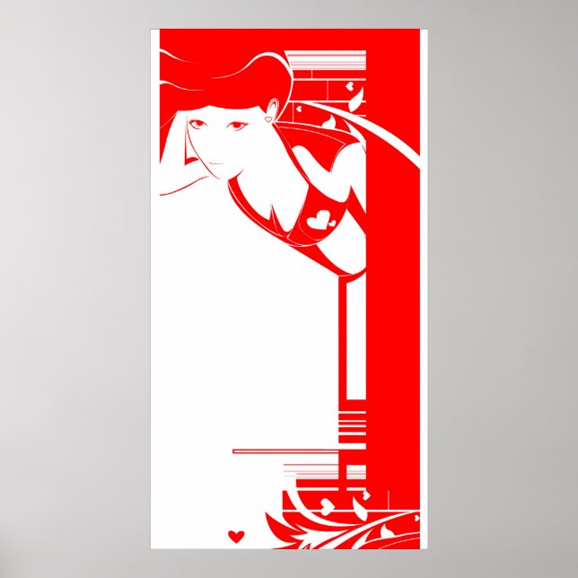 red girl collab poster (Front)