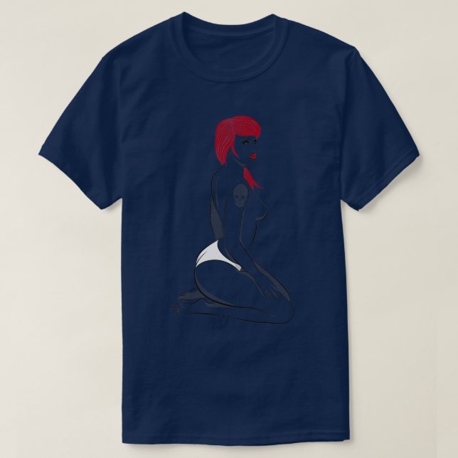 Red Girl V6 T-Shirt (Design Front)
