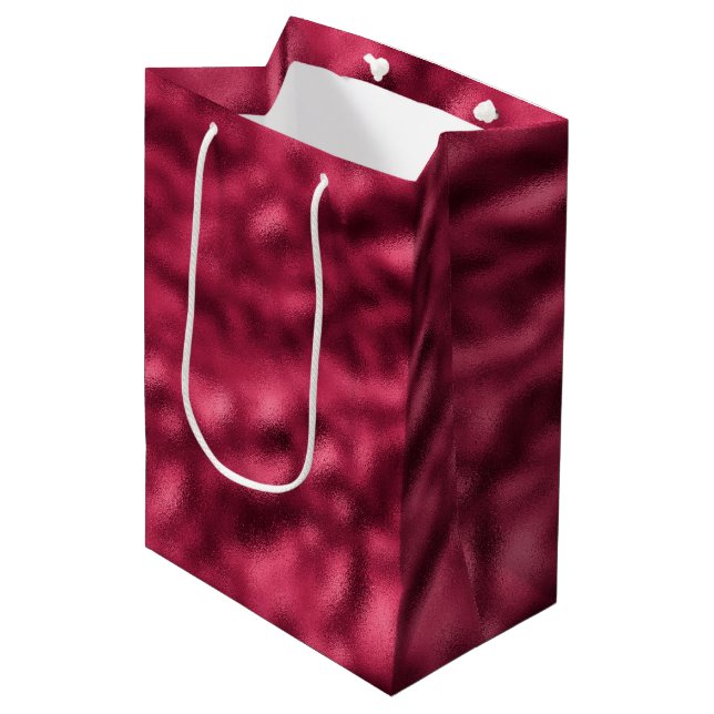 Red Glam Medium Gift Bag (Front Angled)