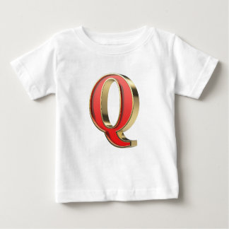 Red glass letter Q Baby T-Shirt