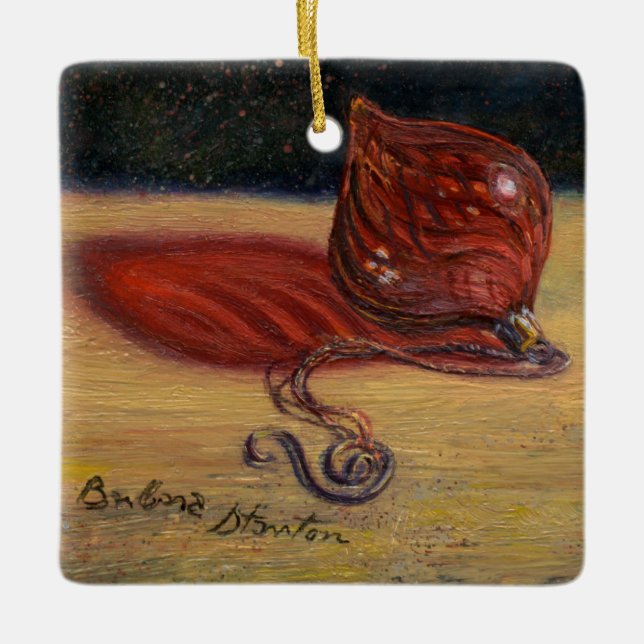 "Red Glass Ornament" Ornament (Front)