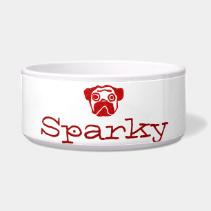 Red Glass Pug
