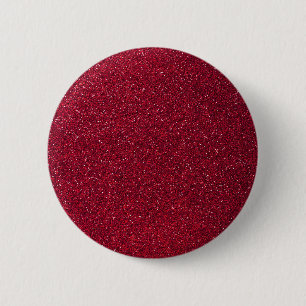 Red Glitter 6 Cm Round Badge
