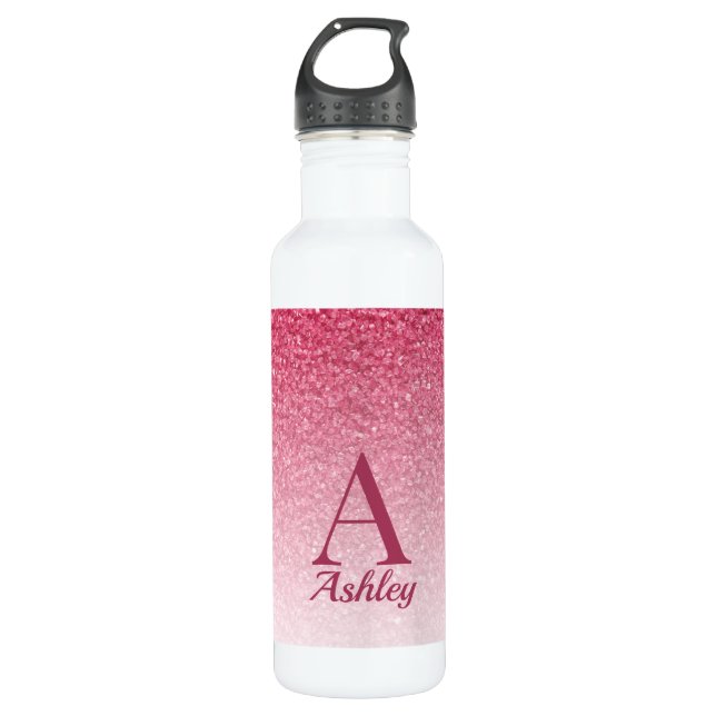 Red Glitter 710 Ml Water Bottle (Front)