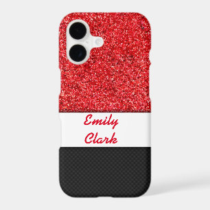 Red Glitter and Carbon Fibre