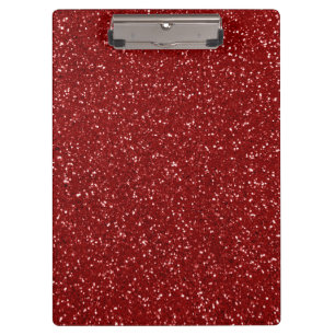 Red Glitter Clipboard