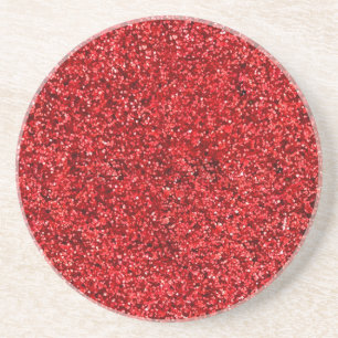 Red Glitter Coaster
