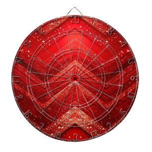 Red Glitter Decorative Dartboard