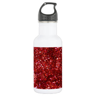 Red Glitter Effect 532 Ml Water Bottle