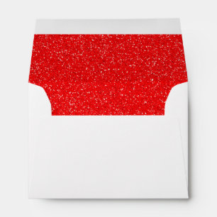 red glitter envelope