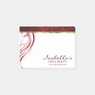 Red Glitter - Girl Beauty Salon Post-it Notes