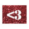 Red Glitter Heart Love