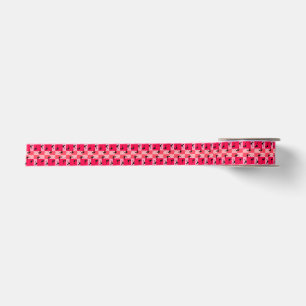 Red glitter magic christmas satin ribbon