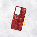 Red Glitter   Samsung Galaxy Case<br><div class="desc">Red Glitter Phone Case</div>