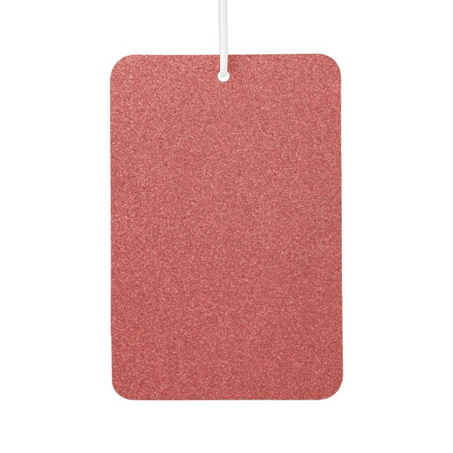 Red Glitter, Sparkle, Glitter Background Car Air Freshener (Front)