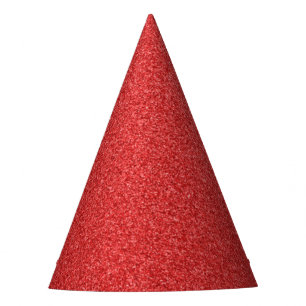 Red Glitter, Sparkle, Glitter Background Party Hat