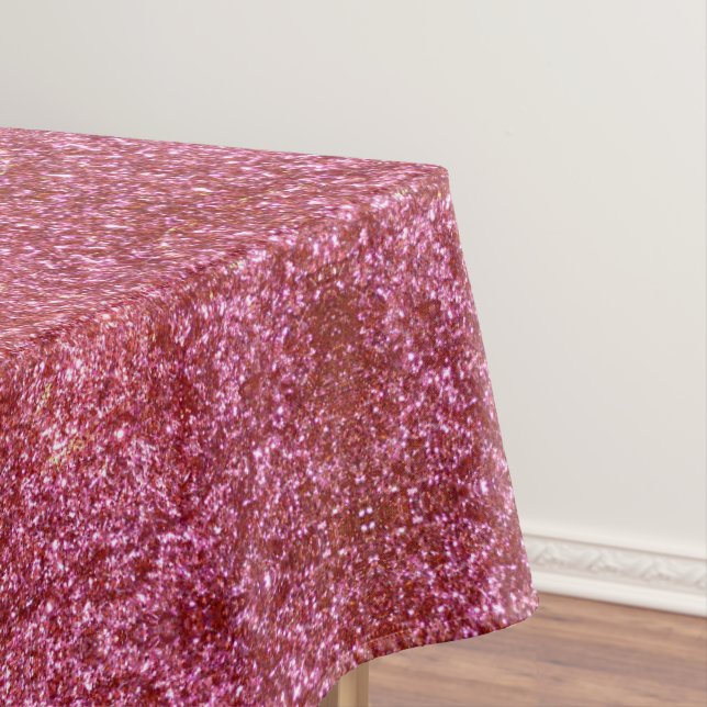 Red glitter tablecloth (In Situ)