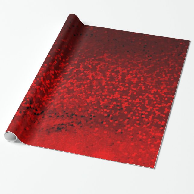 red glitter wrapping paper (Unrolled)