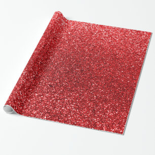 Red glitter wrapping paper