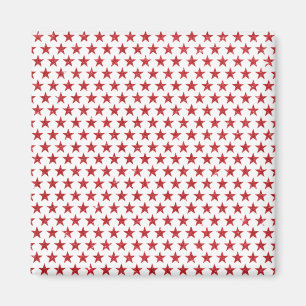 Red glitters stars  magnet