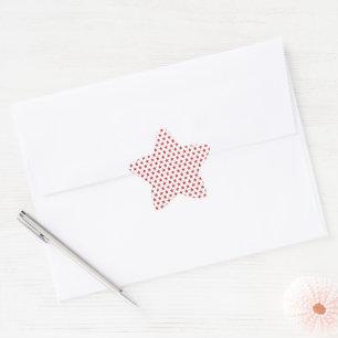 Red glitters stars  star sticker