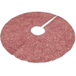 Red Glitz Glitter           Brushed Polyester Tree Skirt