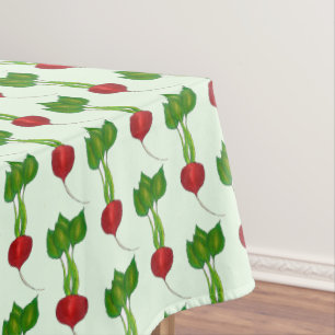 Red Globe Radish Radishes Garden Root Vegetable Tablecloth