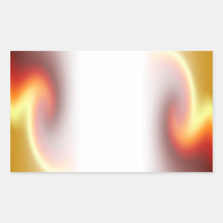 Red Glory Fade Rectangular Sticker