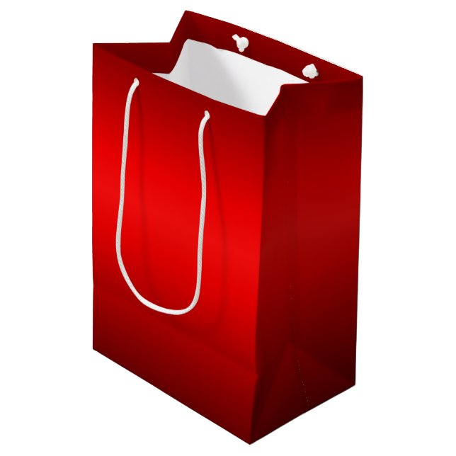 Red Glow Medium Gift Bag (Front Angled)